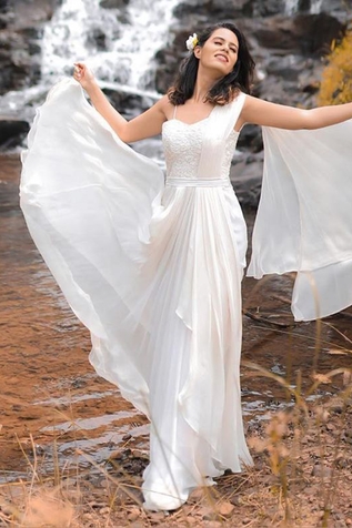 Jade By Ashima  Draped Saree Gown