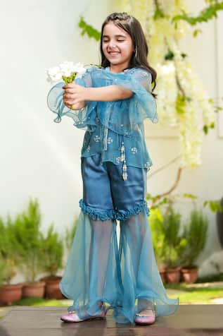 Littleens Noor Embellished Jacket & Pant Set 