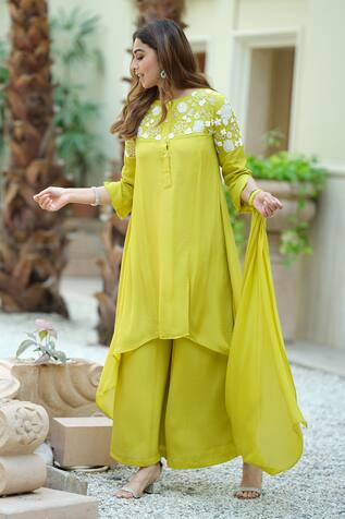 Yellow colour best sale designer dresses