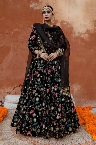 Party Wear Indigo Designer Cotton Lehenga Choli at Rs 1799 in Jaipur