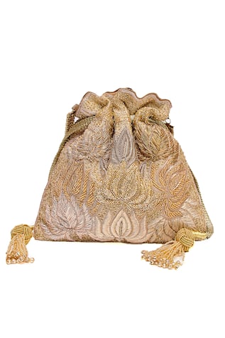 Petal Embroidered Potli 