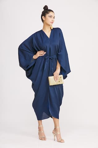 Dupion Silk Robe Dress 
