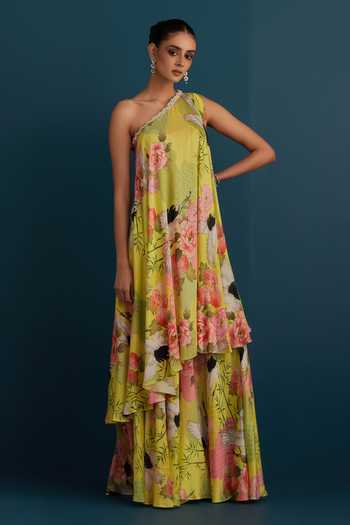 House Of Pink Printed Tunic & Sharara Set 