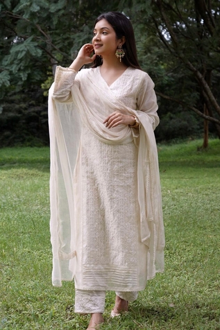 Shrutkirti Chikankari Work Kurta Set