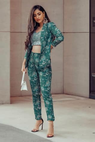 Floral Print Suit Set 