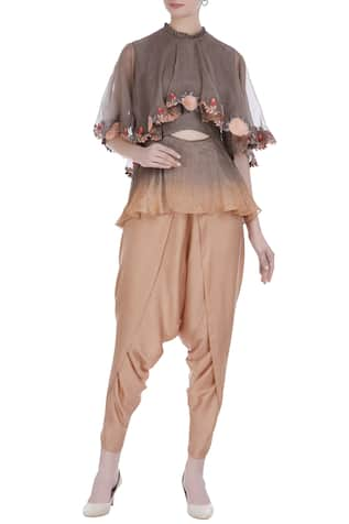 dhoti pants with peplum top online