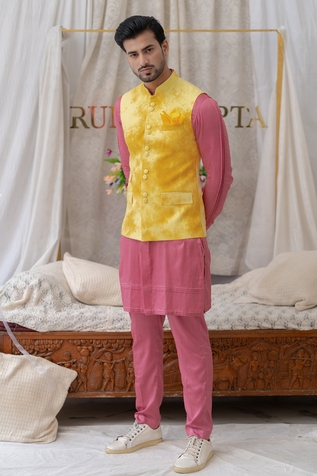 Runit Gupta Cotton Linen Tie Dye Bundi