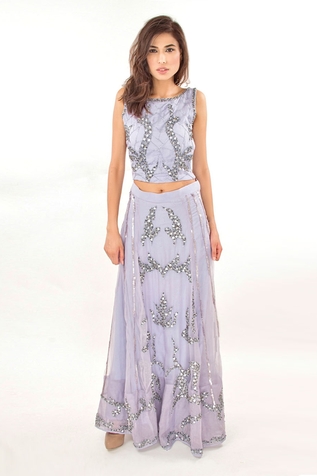 Jasmine Bains Embroidered Top & Skirt Set