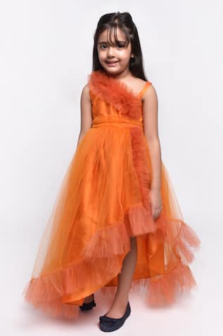 Orange Splash Dress - Labelbyanuja