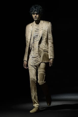 Silk Yarn Embellished Jacket 