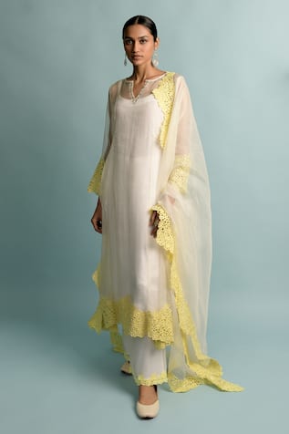 Karishma Khanduja Bareilly Organza Kurta Set 