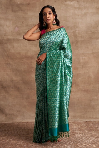 Kasturi Kundal Silk Banarasi Handloom Saree