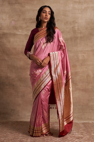 Kasturi Kundal Silk Banarasi Handloom Saree