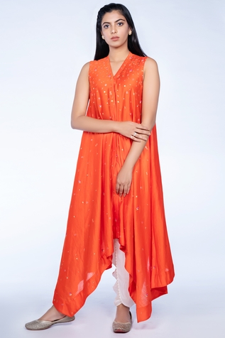 Deep Thee Chanderi Silk Kurta Set