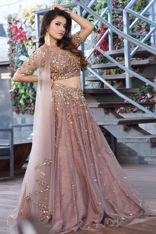 PARUL GANDHI Embroidered Lehenga Set
