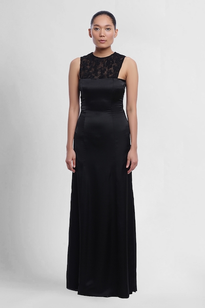 brinda fashion Women Gown Black Dress - Buy brinda fashion Women Gown Black  Dress Online at Best Prices in India