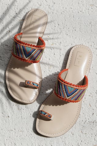 Lolo Beaded Strap Sandals