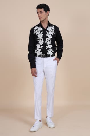 Floral Applique Shirt 