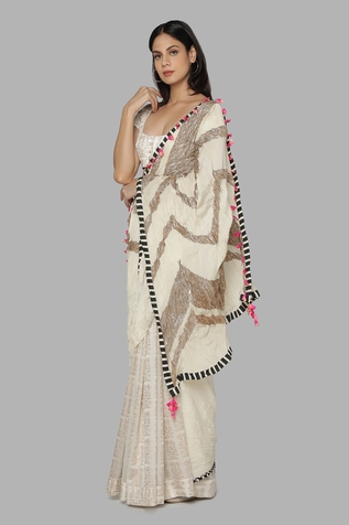 Masaba Chanderi Printed Saree
