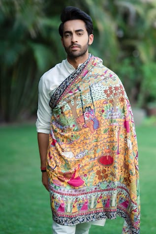 Kurta pajama discount style with shawl