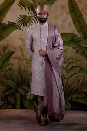 Punit Arora Ornamental Embroidered Sherwani Set 