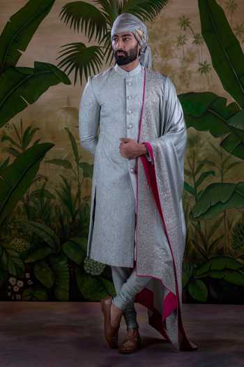 Punit Arora Ornamental Embroidered Sherwani Set 