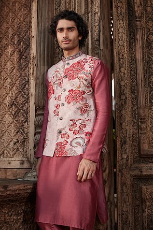 Shray Chintz Print Bundi & Kurta Set 