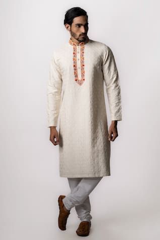 Floral Embroidered Kurta Set 