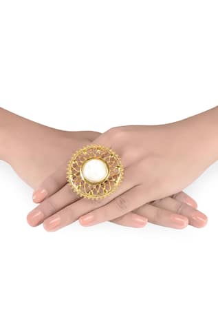 Floral Stone Ring 