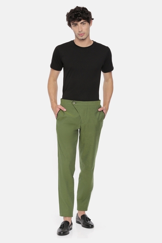 Mayank Modi - Men Cotton Trousers