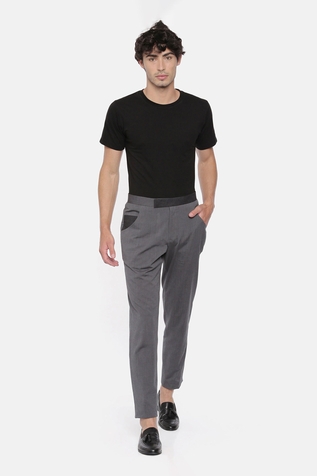 Mayank Modi - Men Cotton Patchwork Trousers