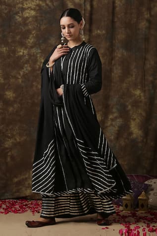 Maison Shefali Embroidered Anarkali Palazzo Set 