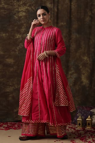 Maison Shefali Embroidered Anarkali Palazzo Set 