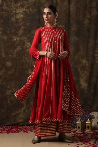 Maison Shefali Embroidered Anarkali Palazzo Set 