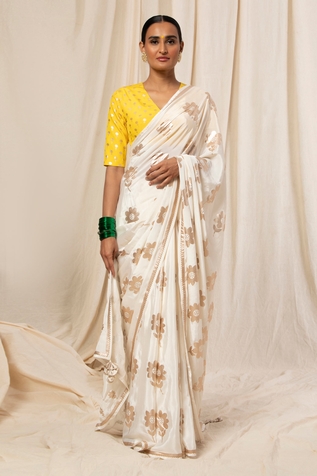 Masaba  Floral Foil Print Saree