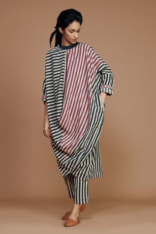 Mati Cotton Tunic Dress & Pant Set