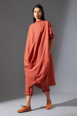 Mati Striped Draped Pant