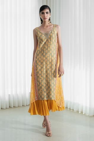 Yellow designer sale dresses on sale