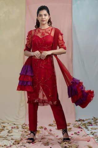 Embellished Kurta Set 