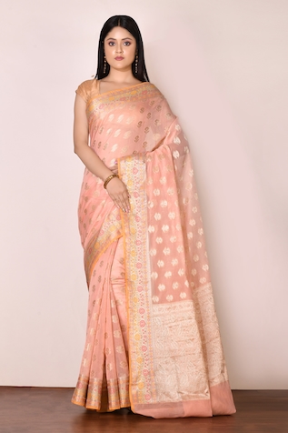 Nazaakat by Samara Singh Banarasi Cotton Silk Saree