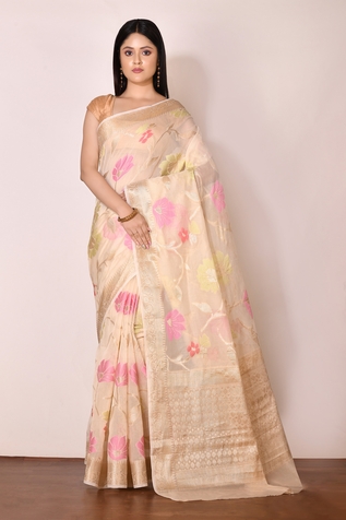 Nazaakat by Samara Singh Banarasi Cotton Silk Saree