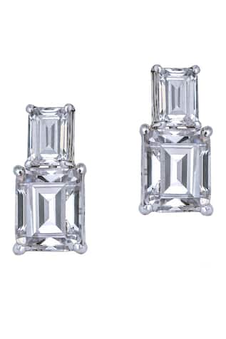  Swarovski Zirconia Tiered Studs 