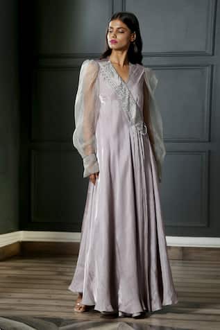 Organza Angarkha Kurta  
