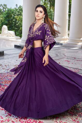 wedding crop top and skirt