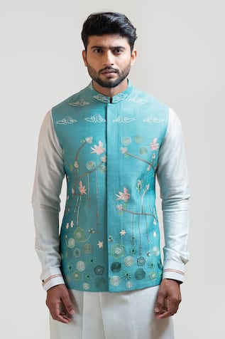 Embroidered Nehru Jacket 