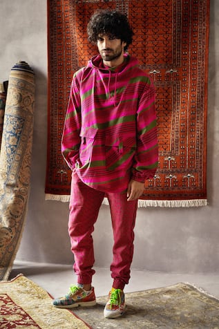 Linen Hoodie & Joggers Set 