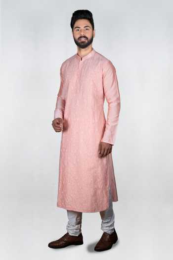 Priyanka Haralalka Floral Hand Embroidered Kurta Set 