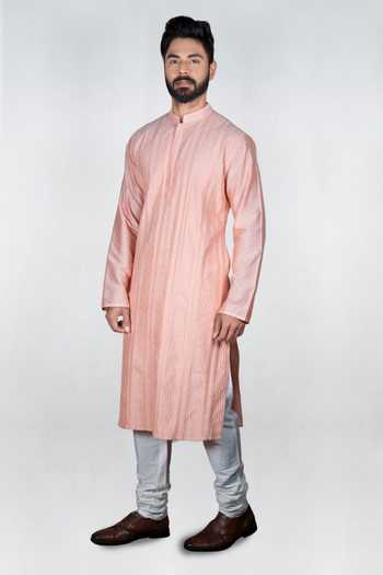 Priyanka Haralalka Panel Shadow Embroidered Kurta Set 
