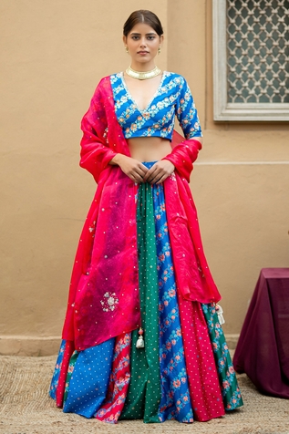 Pita Nila Printed Lehenga Set