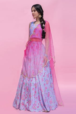 Printed Lehenga Set 